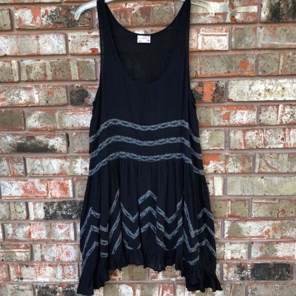 Free People Voile & Lace Trapeze Slip